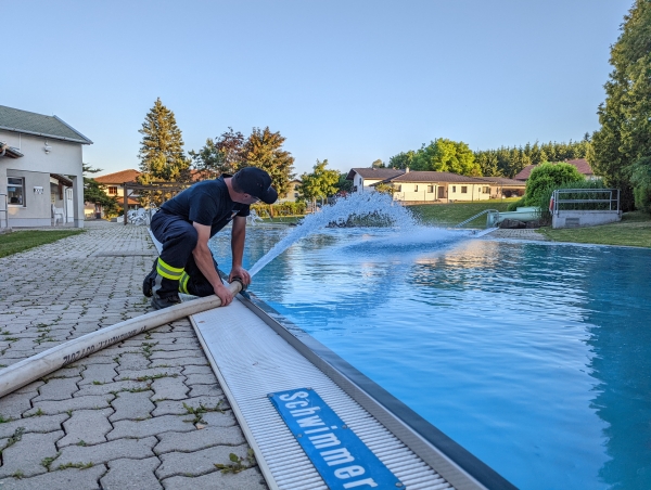 Monatsübung im Rainbacher Freibad