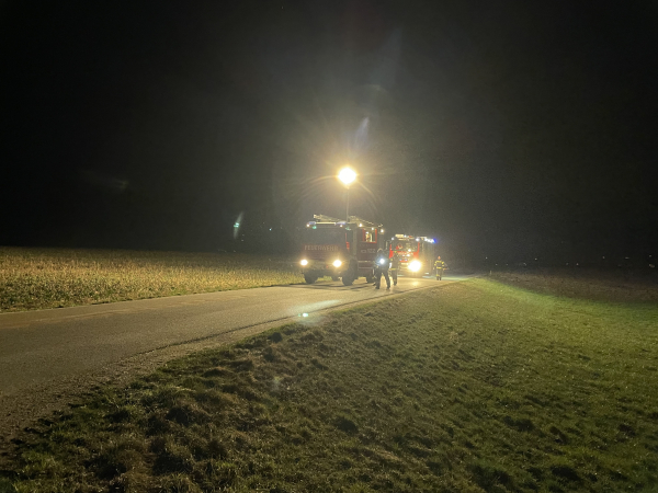 Monatsübung endet mit Ölspureinsatz